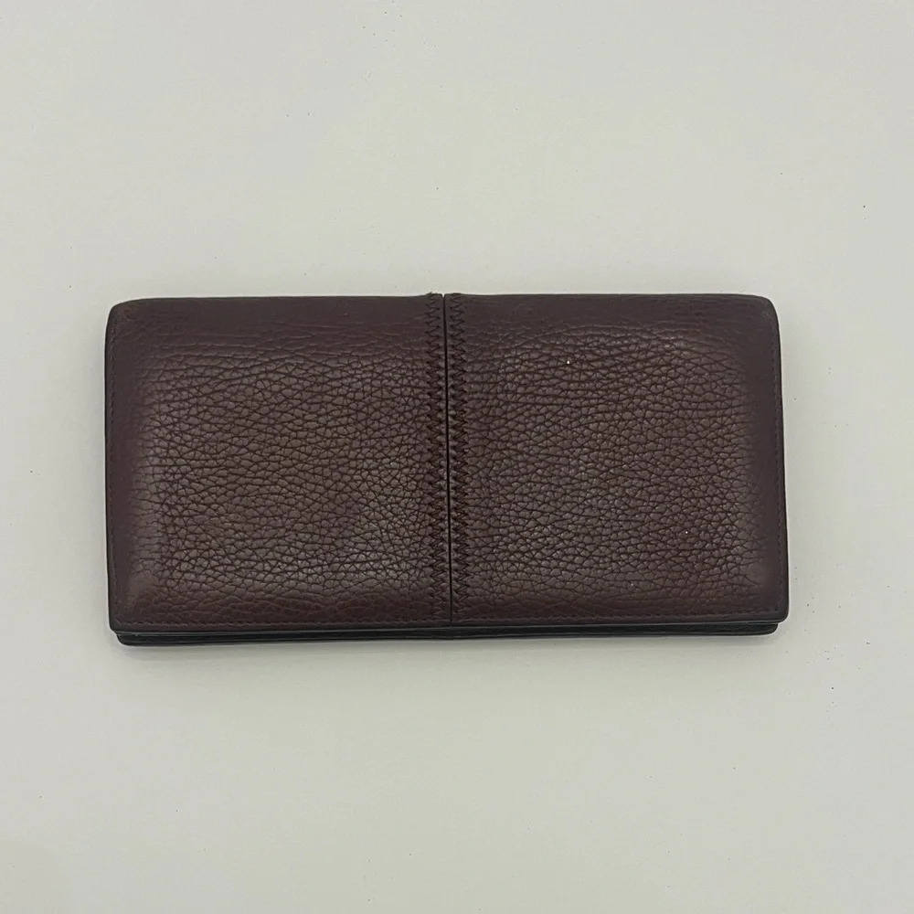 🔥Cartier🔥👠💍Vintage Beautiful Dark Leather Wallet